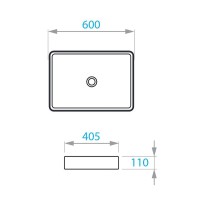 Раковина-чаша Koller Pool Kvadro 60 KR-0600-WB Белая