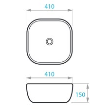 Раковина-чаша Koller Pool Round 41 RN-0410-WB Белая