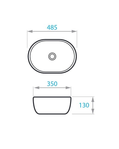 Раковина-чаша Koller Pool Round 48 RN-0485-WB Белая