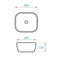 Раковина-чаша Koller Pool Round 49 RN-0490-WB Белая