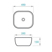 Раковина-чаша Koller Pool Round 49 RN-0490-WB Белая
