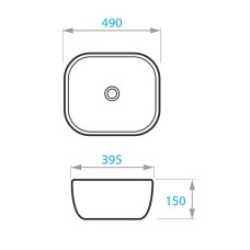 Раковина-чаша Koller Pool Round 49 RN-0490-WB Белая