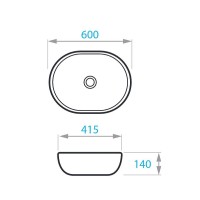 Раковина-чаша Koller Pool Round 60 RN-0600-WB Белая
