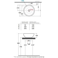 Раковина 40х40 см Globo Forty3 SC042.bix0