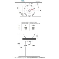 Раковина 40х40 см Globo Forty3 SC042.bix0
