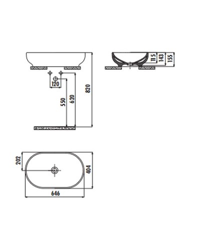 Раковина-чаша Creavit Mina 65 MN165-00CB00E-0000 Белая