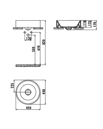Раковина-чаша Creavit Mina 45 MN146-00CB00E-0000 Белая