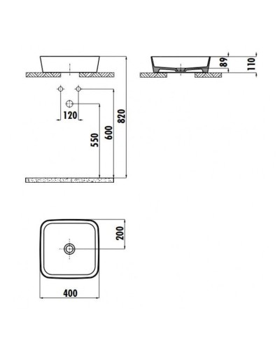Раковина-чаша Creavit Loop 40 LP040-00CB00E-0000 Белая