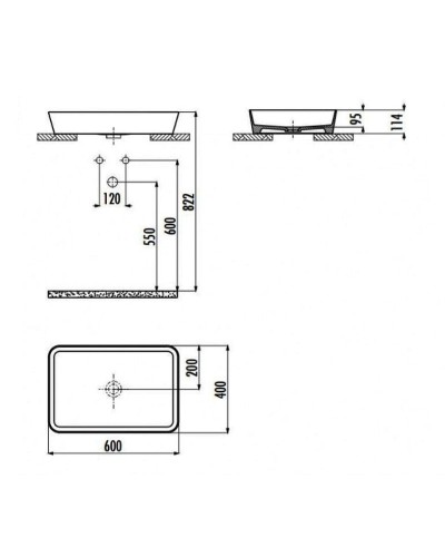 Раковина-чаша Creavit Loop 60 LP060-00CB00E-0000 Белая