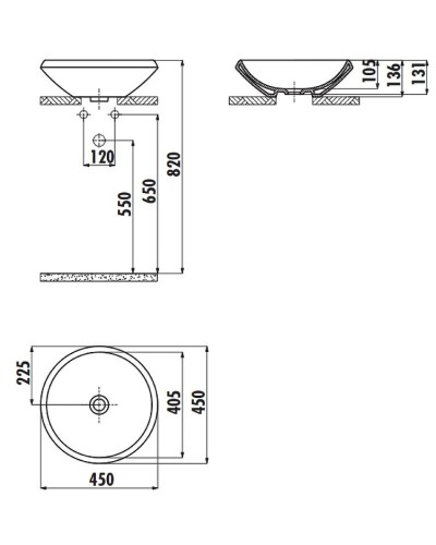 Раковина-чаша Creavit Minimal 45 MN045-00CB00E-0000 Белая