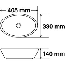 Раковина-чаша Mira 40 MR-8021B Черная