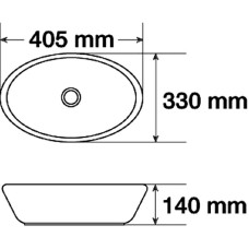 Раковина-чаша Mira 40 MR-8021B Черная