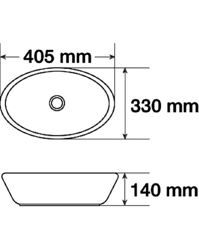 Раковина-чаша Mira 40 MR-8021B Черная