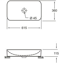 Раковина-чаша Pestan Fluenta Round Washbasin 62 40008299 Белая