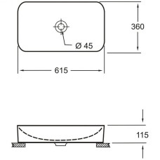 Раковина-чаша Pestan Fluenta Round Washbasin 62 40008299 Белая