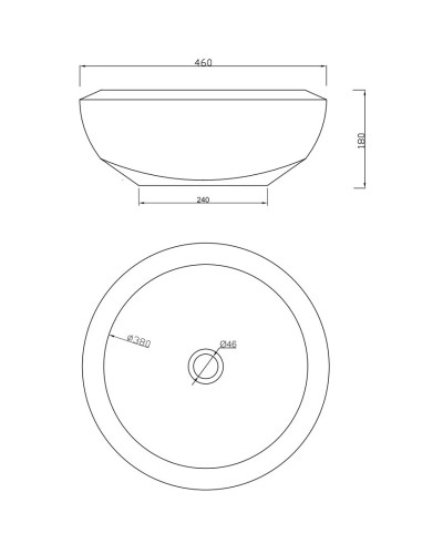 Раковина чаша 46х46 см Artceram Blend BLL0010100bix0