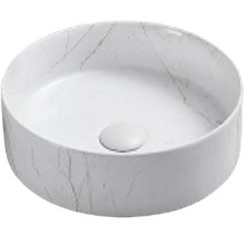 Раковина-чаша CeramaLux 35 C1112 Белая мраморная