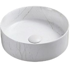 Раковина-чаша CeramaLux 35 C1112 Белая мраморная