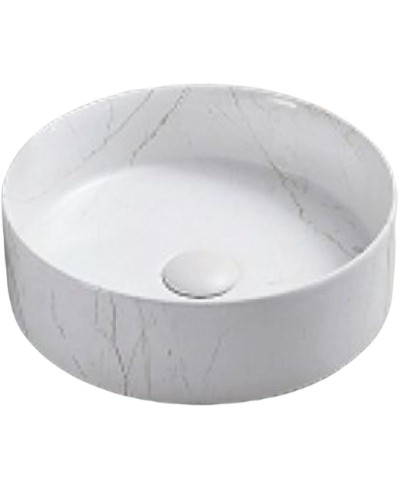 Раковина-чаша CeramaLux 35 C1112 Белая мраморная