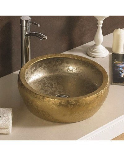 Раковина-чаша CeramaLux 41 J2023 Золотая матовая