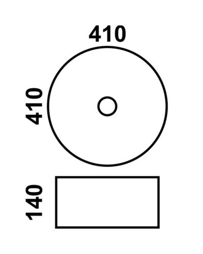 Раковина-чаша CeramaLux 41 J2023 Золотая матовая