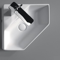 Раковина-чаша Sanita Luxe Line 49 LIN35SLWB01 угловая Белая