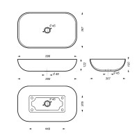 Раковина-чаша Sanita Luxe Infinity 60 INFSLWB01 Белая