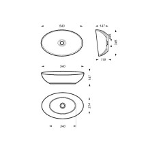 Раковина-чаша Sanita Luxe Ringo Cut 53 RNGSLWB01C Белая
