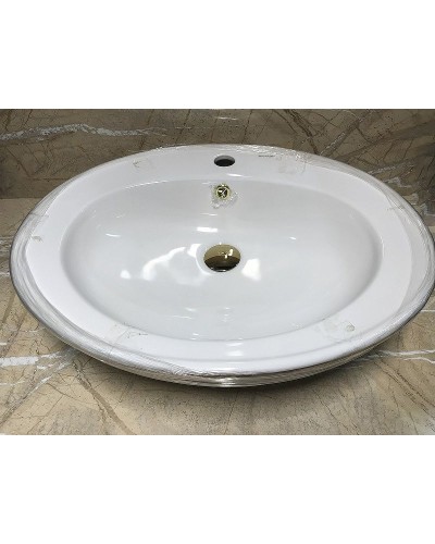 Раковина-чаша CeramaLux 60 2150G Белая Золото