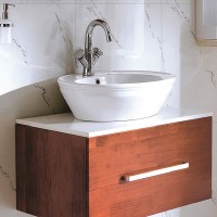 Раковина-чаша CeramaLux Lux Classic 60 3573 Белая Хром