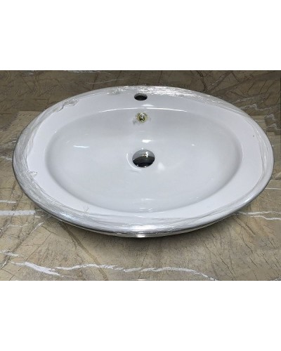 Раковина-чаша CeramaLux Lux Classic 60 3573 Белая Хром