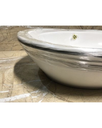 Раковина-чаша CeramaLux Lux Classic 60 3573 Белая Хром