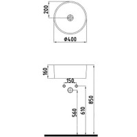 Раковина-чаша Bien Harmony 40 HRLG04001FD0B7000 Черная матовая