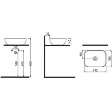 Раковина-чаша Bien Motto 49 MTLG05003FD0W5000 Белая