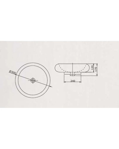 Раковина 50х50 см SSWW CL3040