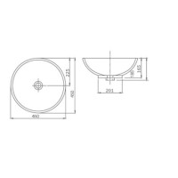 Раковина 45х45 см SSWW CL3001