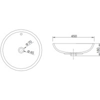 Раковина 45х45 см SSWW CL3158