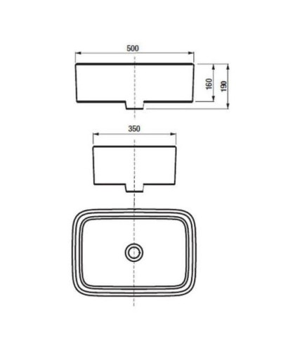 Раковина-чаша Roca Mila 50 32700B000 Белая