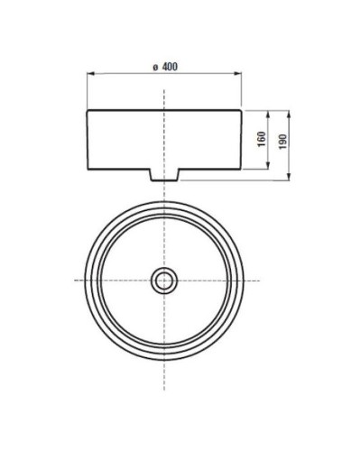 Раковина-чаша Roca Mila 40 32700C000 Белая