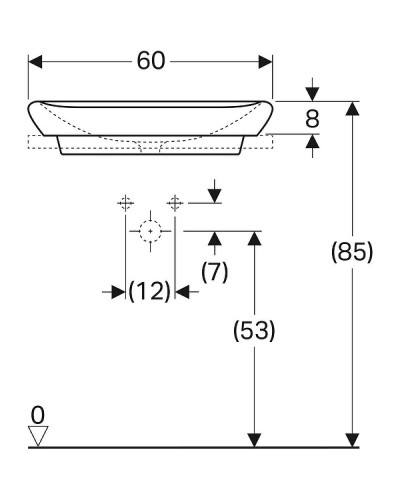Раковина Geberit myDay 60 245460600 Белая