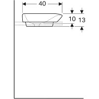 Раковина Geberit myDay 60 245460600 Белая