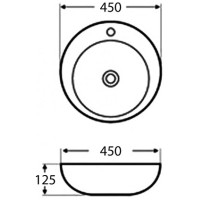 Раковина-чаша 45х45 см BelBagno BB3096