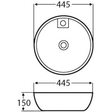 Раковина-чаша 44,5х44,5 см BelBagno BB3218
