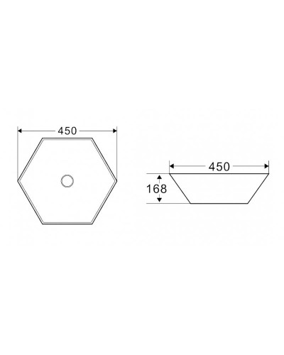 Раковина-чаша 45х45 см BelBagno BB1140