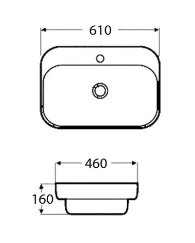 Раковина 61х46 см BelBagno BB6052