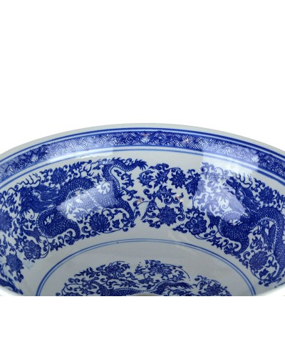 Раковина-чаша Bronze de Luxe Dragons 41 6050 Белый глянец с декором