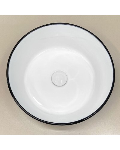 Раковина-чаша Comforty 40.5 7078ABW 00004139799 Черная Белая