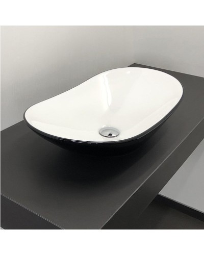 Раковина-чаша Comforty 62 7811ABW 00004139811 Черная Белая