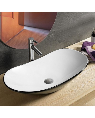 Раковина-чаша Comforty 62 7811ABW 00004139811 Черная Белая