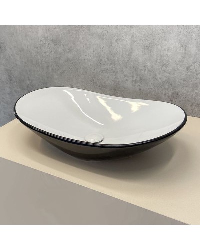 Раковина-чаша Comforty 62 7811ABW 00004139811 Черная Белая